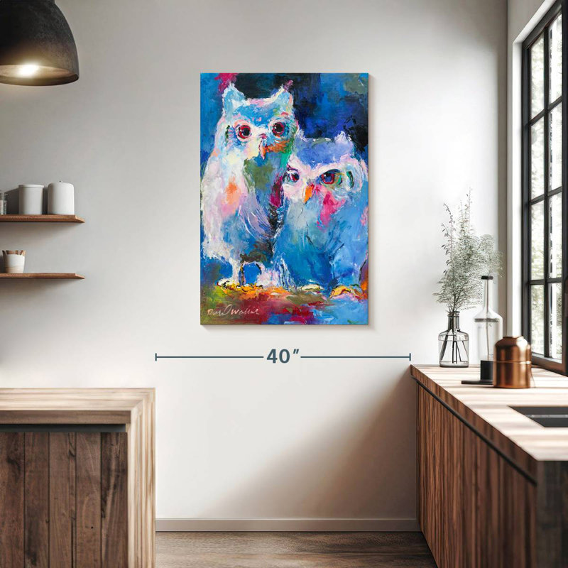 Brampt Two Owls, 39" H x 26" W