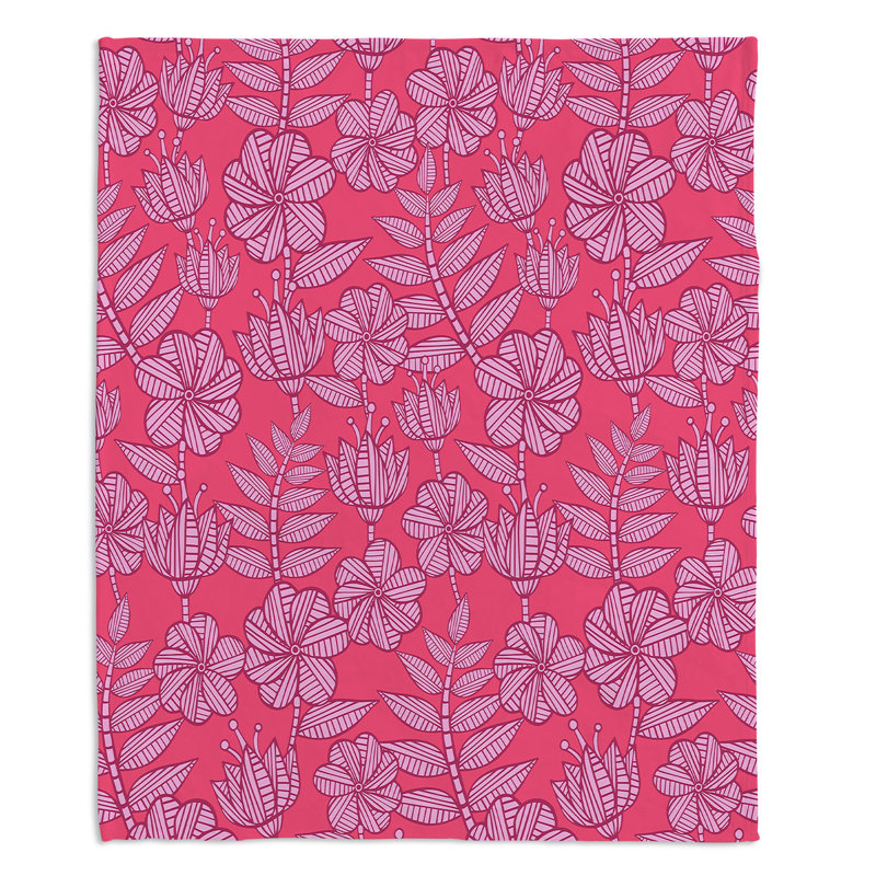 Couverture en sherpa doux kenia 1 rose, l 51 po x L 60 po