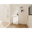Meuble-lavabo autoportant de 23 po avec lavabo et support de rangement, portes à fermeture douce-583775846