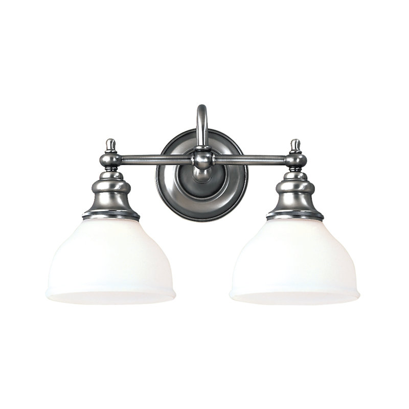 Éclairage pour meuble-lavabo à 2 lumières Sutton, Nickel poli