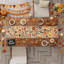 Chemin d'automne - Chemin de table floral | Décorations d'automne pour la maison | Accessoires de décoration de table de l'Action de grâce pour les articles de fête d'intérieur et d'extérieur, nappe d'automne pour la cuisine de bureau