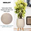 Idealist Plaited Style Egg Planter With Legs, Round Indoor Plant Pot Stand For Indoor Plants-2061484208-2061484222