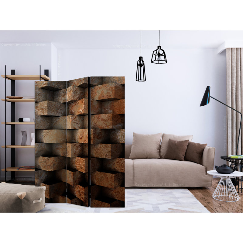 Broomfield 172cm H Folding Room Divider, 3
