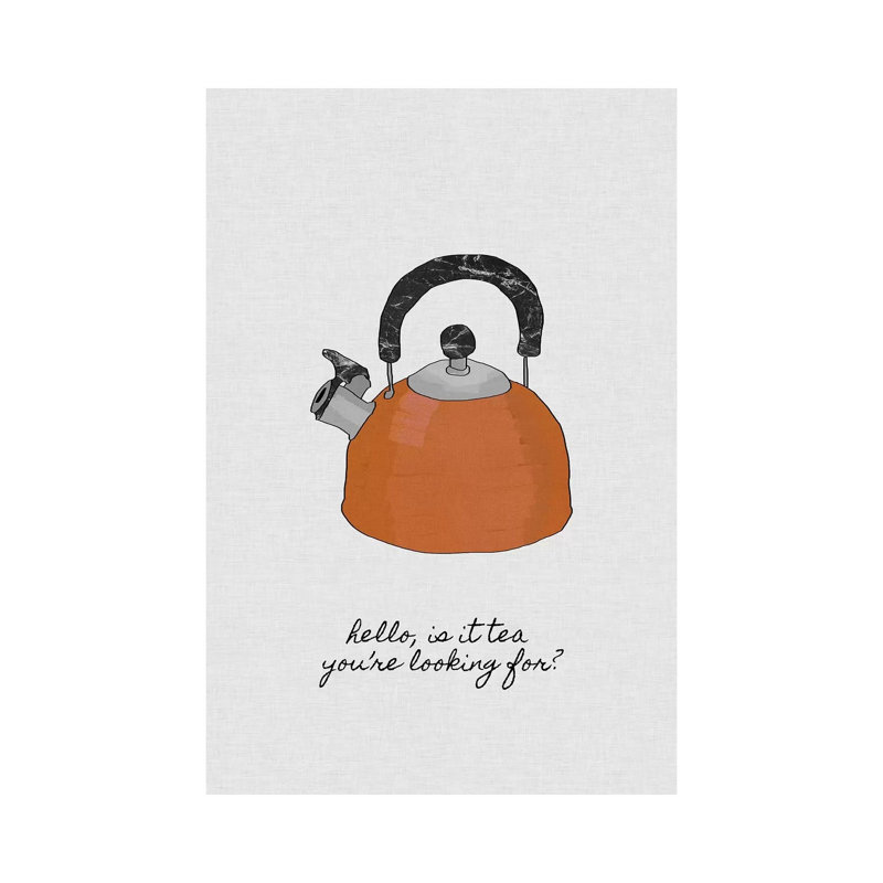 Hello Is It Tea You're Looking For? by Orara Studio - Wrapped Canvas Painting, 20.32 cm H x 30.48 cm W