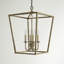 Lustre lanterne à intensité variable en fer 4 lumières Finnick-1300992796