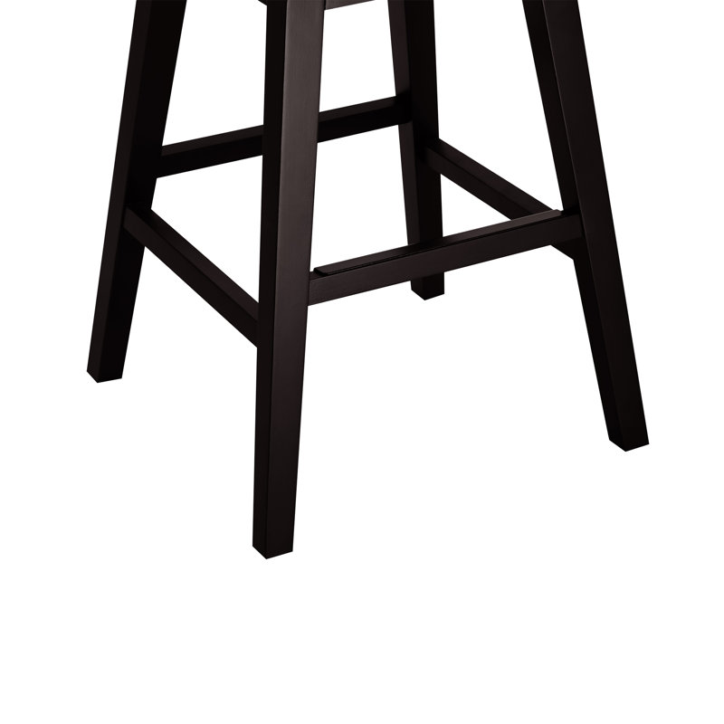 Zahara Neri Genuine Leather Swivel Counter & Bar Stool, Bar Stool (30" Seat Height), Marseille Brown Genuine Leather