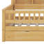 Lits plateforme pleine grandeur en bois avec DEL, tablettes de rangement, tiroirs et garde-corps, cadre de lit plateforme avec toit-1114774420