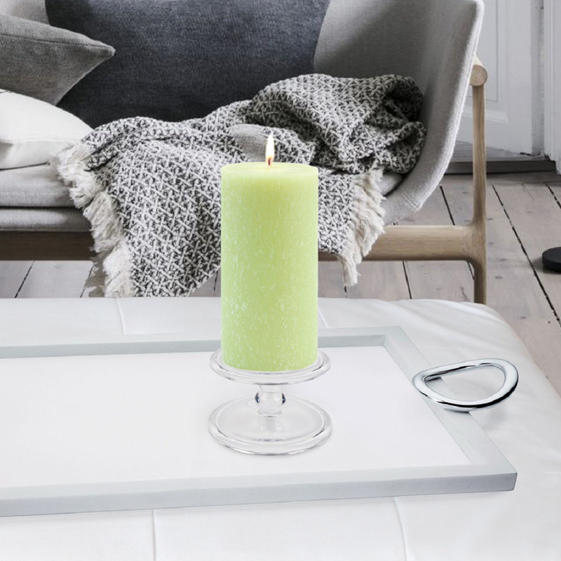 Timberline Unscented Pillar Candle, Willow, 6" H x 3" W x 3" D