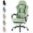 Computer Gaming Chair - High Back Ergonomic Desk Chair With Footrest And Lumbar Support, Height Adjustable Task Chair With Linkage Armrests And Headrest, 360° Swivel Wheels-1281338501