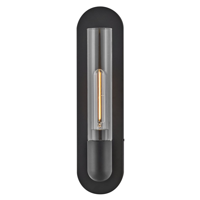 Scout Steel Flush Mounted Sconce, Black
