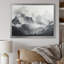 Moody Majestic Mountain Peaks - paysage de montagnes, impressions sur toile-97014343-97014331