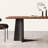 Retro rectangular family dining table sets-105860129