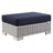 Modway Conway Outdoor Patio Wicker Rattan 2-Piece Armchair and Ottoman Set-385042388