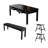 Solid wood multifunctional table set-110093667