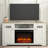 White Farmhouse 61" Fireplace TV Stand-1027449519