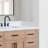 Altair 21 in.W Engineered Stone Vanity Sidesplash in Snow White