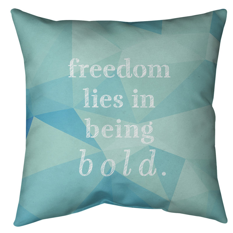 Coussin de sol, 40 po x 40 po, Bleu / aqua