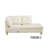 Off White Faux Leather 2-Piece Sectional Sofa Set with Chaise-202156993