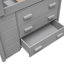 Lit mezzanine simple gris avec armoire et tablette durables - fabrication en bois massif sécuritaire-715480557