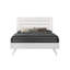 Lit plateforme tapissier blanc Motour-2062012450