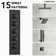 DualJetSpa 15-Spray Patterns 16" & 6" Dual Shower Heads, Shower Faucet  System with Thermostatic Rough-in Valve and Body Jets