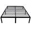 Plateforme simple en acier noir TG, structure robuste moderne et option de rangement sous le lit-124719650