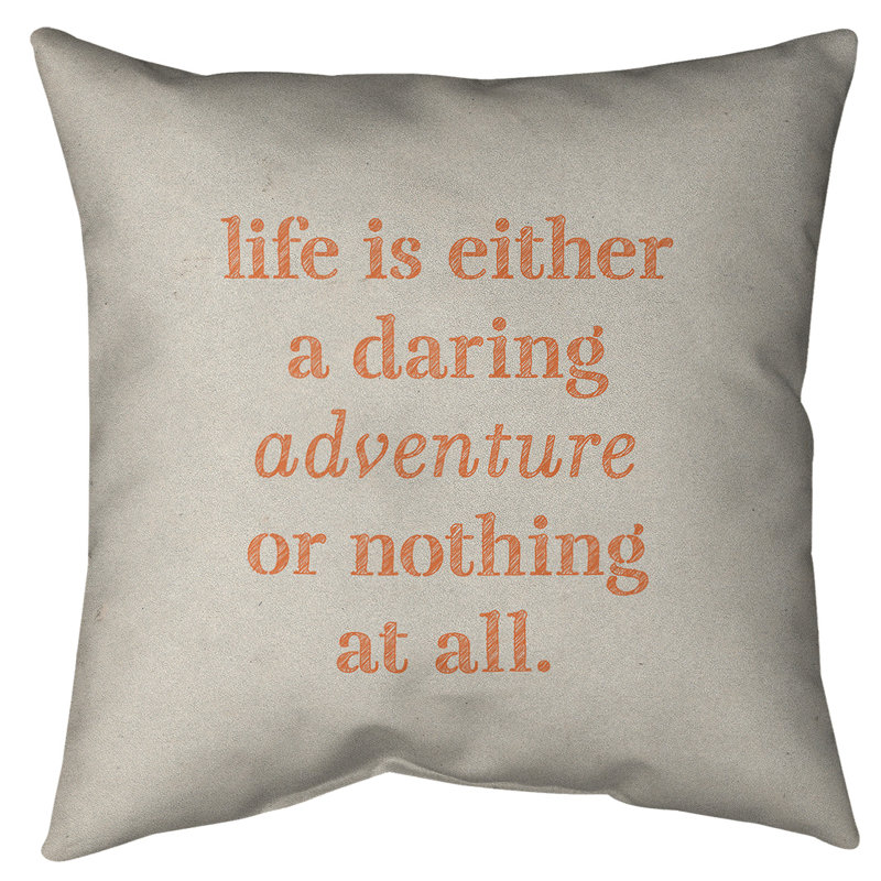 Coussin de sol, 28 po x 28 po, Blanc / Orange
