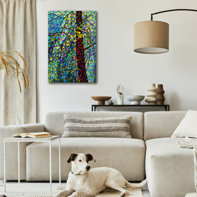 Red Barrel Studio «Pine Sprites» par Mandy Budan, art mural en verre acrylique, ACR-29616