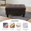 Repose-pieds avec rangement en faux cuir-1098297457