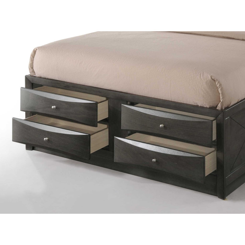 Lochian Storage Standard Bed, Brown, Queen