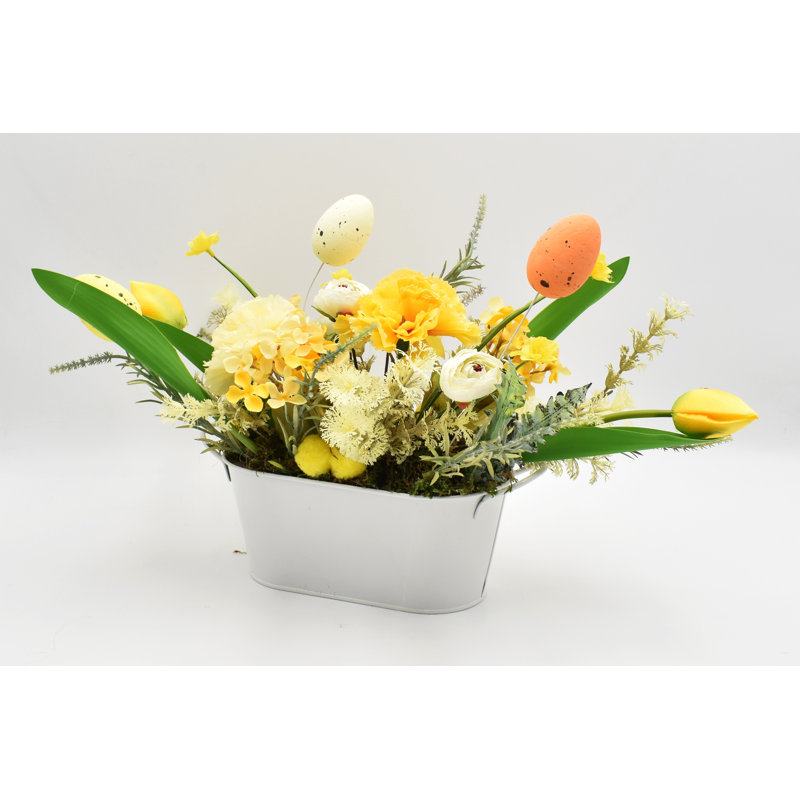 Fabric Mixed Assortment Arrangement in Pot