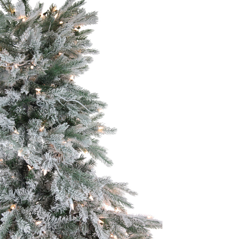 Lighted Artificial Christmas Tree, 7.5' H