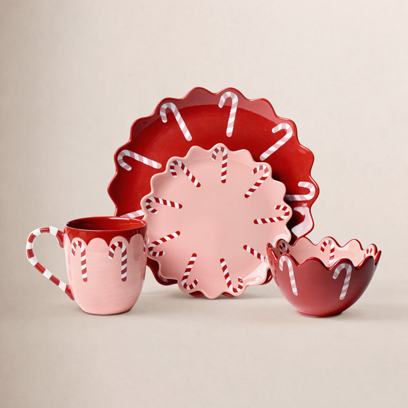 Candy Cane 4 Piece Place Setting