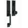Transitional Handleset with Transitional Door Mesa Knob