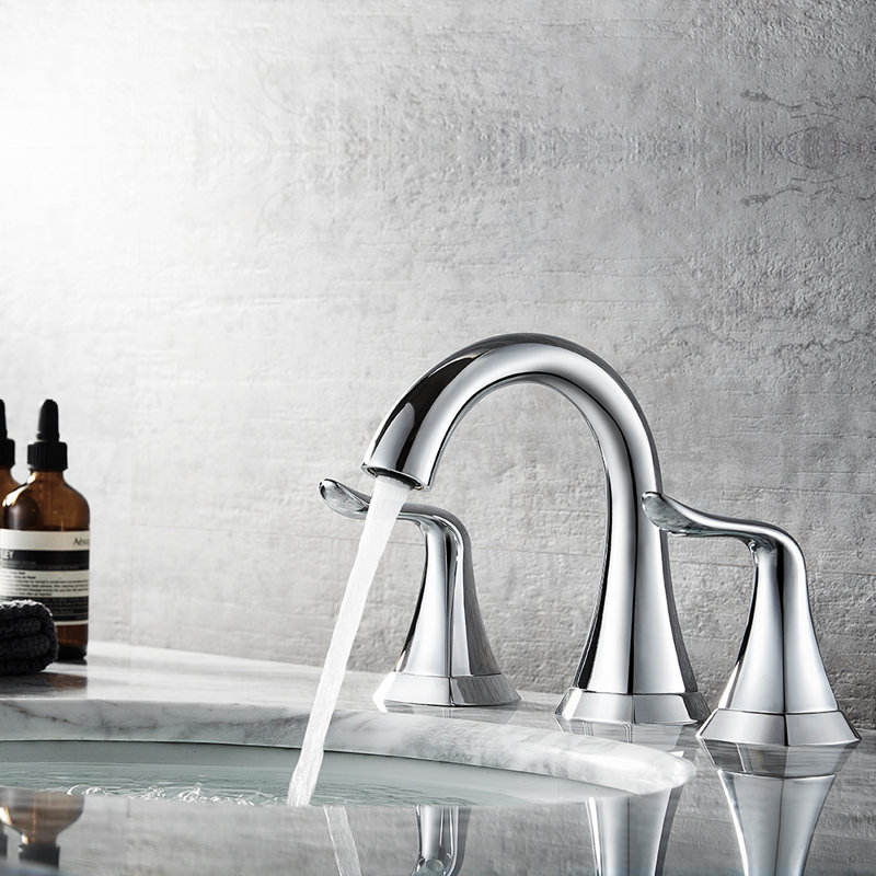 Beverly Polished Chrome Widespread 2-Handle Bathroom Faucet