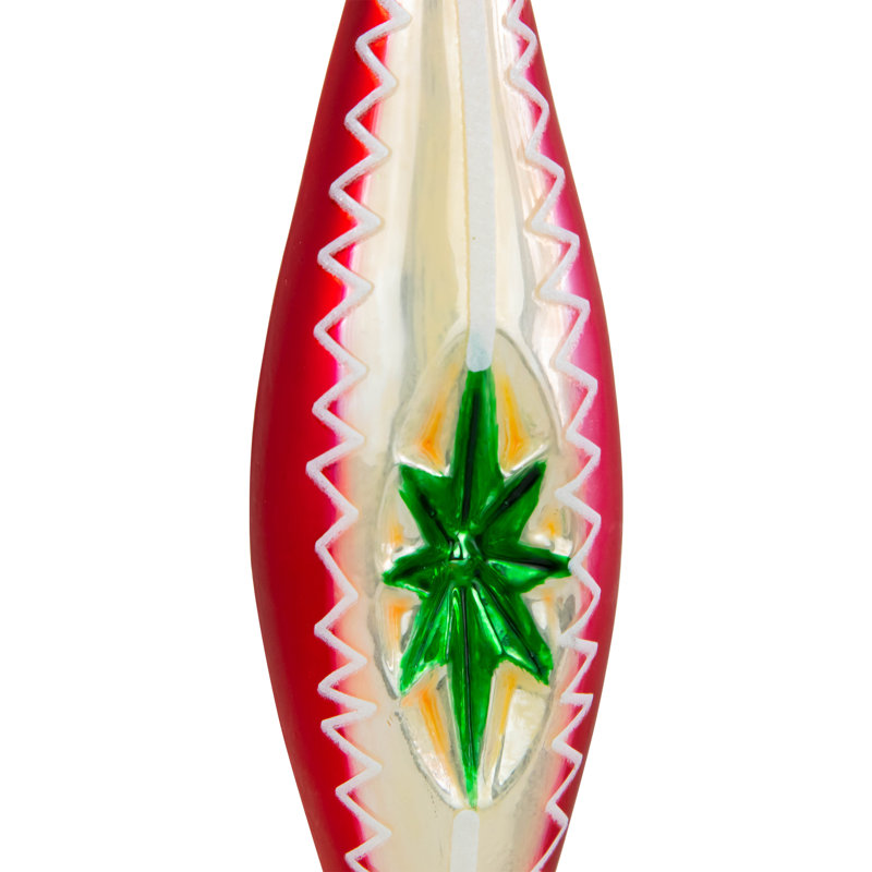 Ornement de Noël en verre 6,75 po