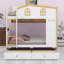 Lit superposé Creative avec rails de sécurité maison et solutions de rangement complètes