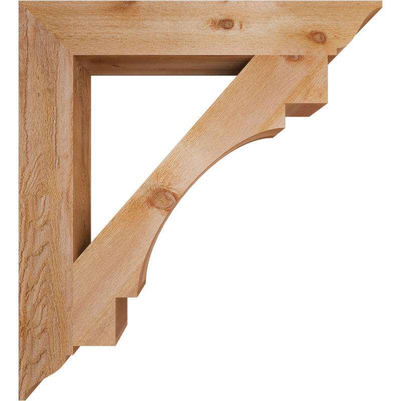 Support de scie grossière traditionnelle, l 6 po x P 40 po x H 44 po, cèdre rouge de l'Ouest, H 44 po x l 6 po x P 40 po