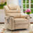 Karelin 35.54"W 180° Flat Lay Faux Leather Lifting Power Recliner, Massage Chair, Heater, Lift Chair-88883121