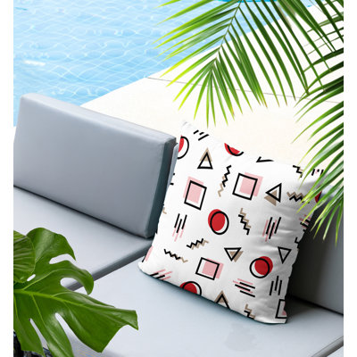 Prisma Abstract Reversible Indoor/Outdoor Square Pillow