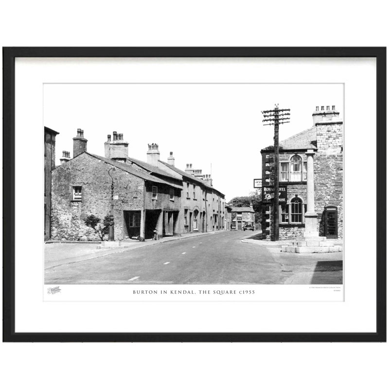 Burton In Kendal, The Square C1955 by Francis Frith - Single Picture Frame Print, 28cm H x 36cm W x 2.3cm D