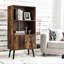 Adedoyin Standard Rustic Bookcase Industrial Rustic Cabinet Sideboard Living Room Furniture