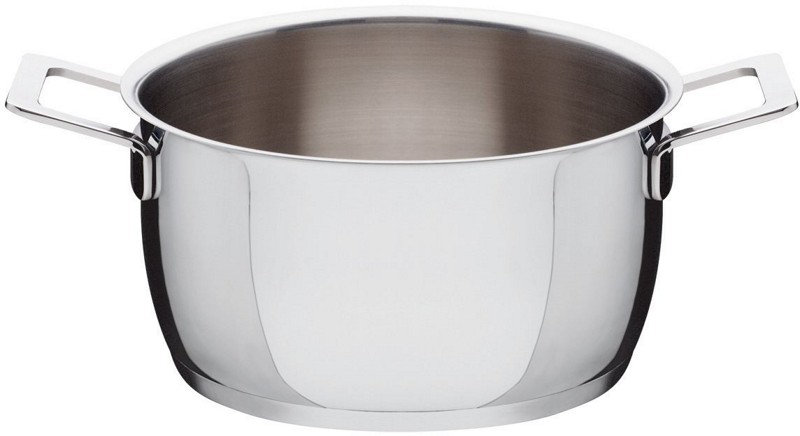 Alessi Pots&Pans Aluminum Round, 11cm H x 20cm diameter