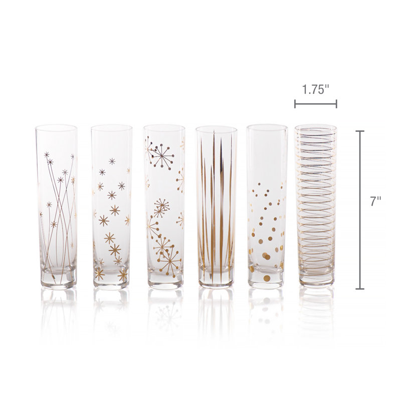 Ensemble de verre 7 oz à gin 6 pièces Sappington