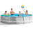 INTEX Above Ground Pool Light Grey PVC With Steel Frame Large-116624127-116624123