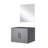 Single Bath Vanity 24 In. W X 22 In. D, And 18 In. Mirror-796245863