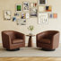 72Cm Wide Swivel Barrel Chair