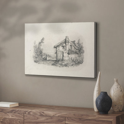 Vintage Sketch Work-XLVI -Gallery Wrapped Cavas