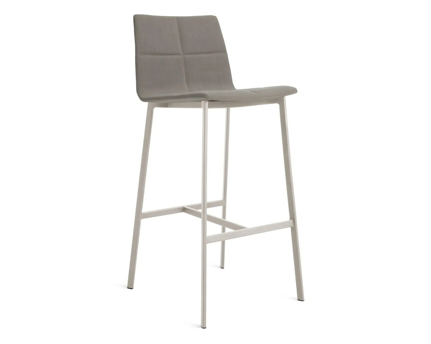 Between Us Stool, Putty, Bar Stool (31" Seat Height), Digit White