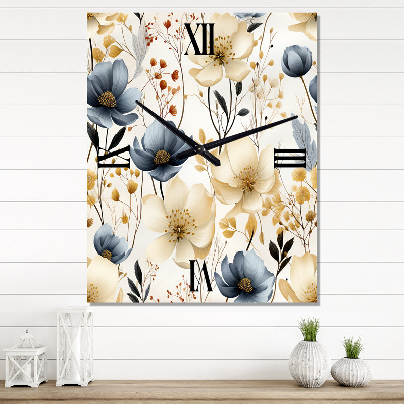 Jaquayla - Bohemian & Eclectic Wall Clock, 32'' H x 16'' W x 1'' D